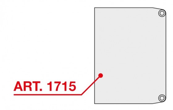 TERNO caches latérales pour profil couvercle (paire) 1715/A/2