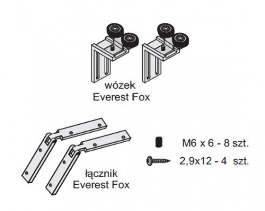 SEVROLL 10229-SV Everest ensemble pour poignée Fox II rail SEVROLL 10229-SV Everest ensemble pour poignée Fox II rail