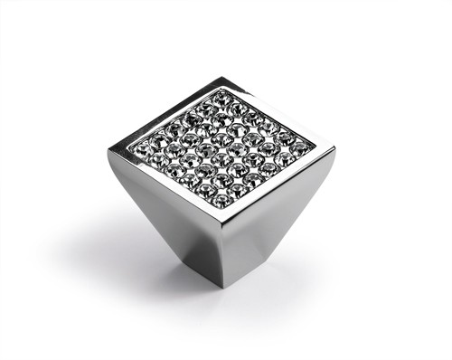 HETTICH 9113699 Bouton LODI 25x25 mm chrome brillant