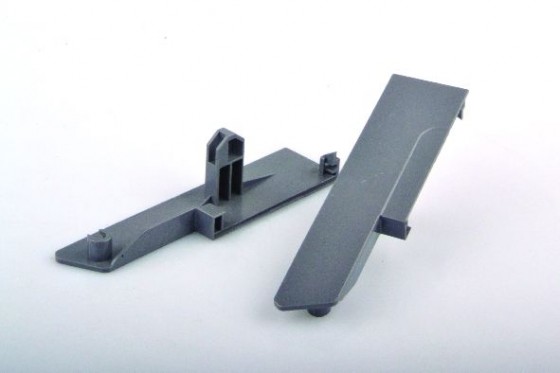 StrongBox supports façade, tiroir H140 int., reling rond sup., gris