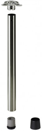 HETTICH 46049 Ayo pied de table 1200/60 mm imitation inox