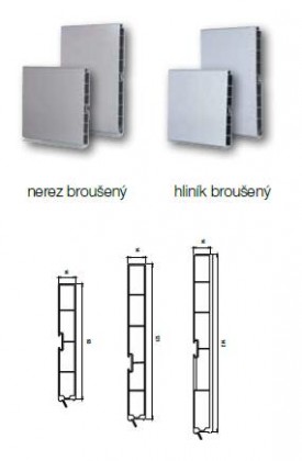 plinthe REHAU 125mm aluminium brossé 4m