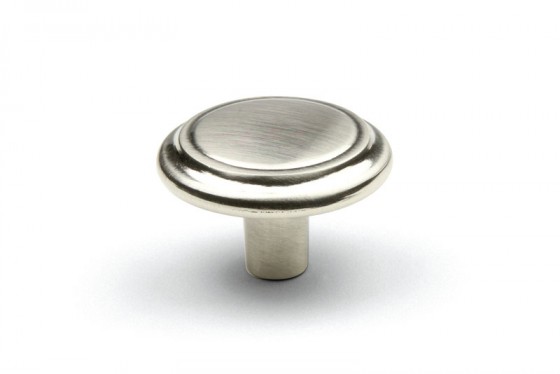 TULIP bouton Turia nickel brossé + vis TULIP bouton Turia nickel brossé + vis