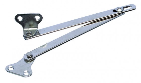 Abattant inférieur charnieres 200 mm, nickelé