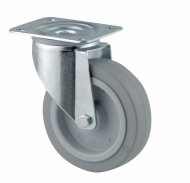 TENTE roulette pivotante 3470 patin souple diametre 100mm