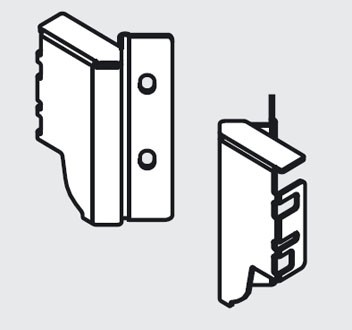 BLUM Z30M000S.45 Antaro, supports arriere M pour Space Corner, gris BLUM Z30M000S.45 Antaro, supports arriere M pour Space Corner, gris