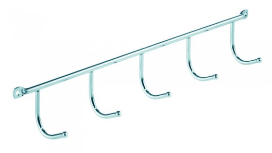 KES 001077 crochets 5pcs 350mm pour grenier chrome