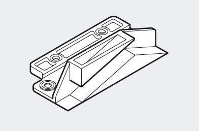 BLUM 295.5300 Metabox, adaptateur pour serrure centrale, blanc