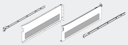 BLUM 320H4500C15 Metabox, tiroir H 450mm, blanc