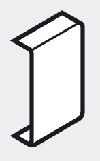 BLUM ZAA.3500 Metabox, cache-vis fixation avant symétrique, gris