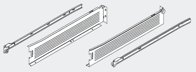 BLUM 320M5000C15 Metabox, tiroir M 500mm, gris
