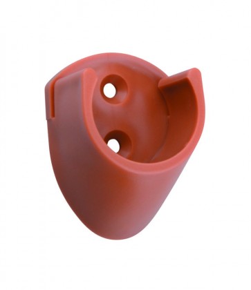 StrongWire support de tringle a vetements D=25mm, plastique, brun