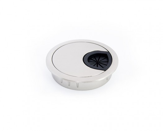 STRONG Passe-câble métal 60 mm acier brossé STRONG Passe-câble métal 60 mm acier brossé