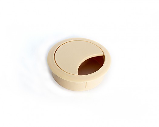 STRONG Passe-câble plastique 60mm bouleau/érable STRONG Passe-câble plastique 60mm bouleau/érable