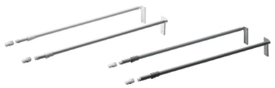 HETTICH 51485 MultiTech reling 550 mm blanc