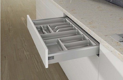 HETTICH 9194942 Buffet OrgaTray 440, 1091-1150/441-520mm, argenté