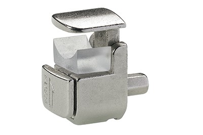 HETTICH 9080214 Support pour étagere verre nickel