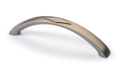 HETTICH 9112631 Poignée BRACARA 114/96 mm étain