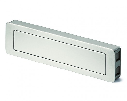 HETTICH 9086687 Poignée Touch-In 172 encastrée imitation inox