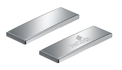 HETTICH 9101552 Intermat cache d'équerre sans logo acier nickel