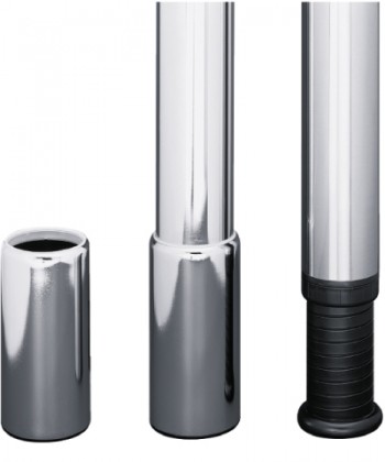 HETTICH 70199 Caches pour pieds Femi imitation inox