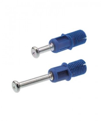 HETTICH 47458 goujon montage rapide RAPID S DU 325, 30 mm, zingué, bleu