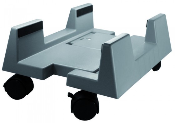 chariot pour pc plastique gris
