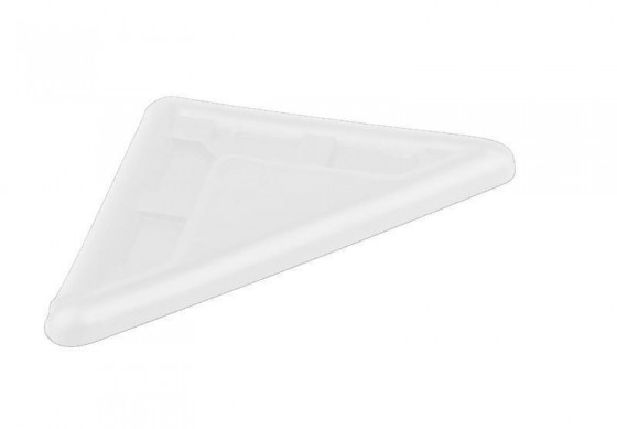 STRONG glissiere d'angle 5mm blanc
