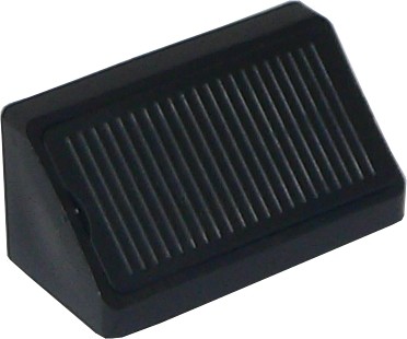 Équerre de liaison plastique double 42mm noir