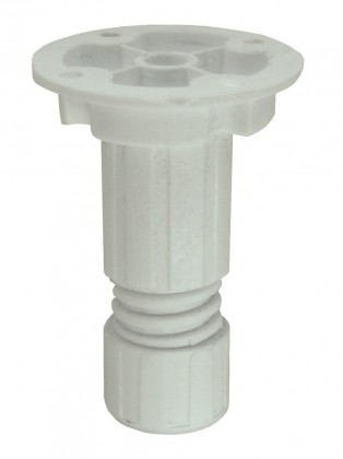 SZE-pied réglable 70-90 mm plastique blanc