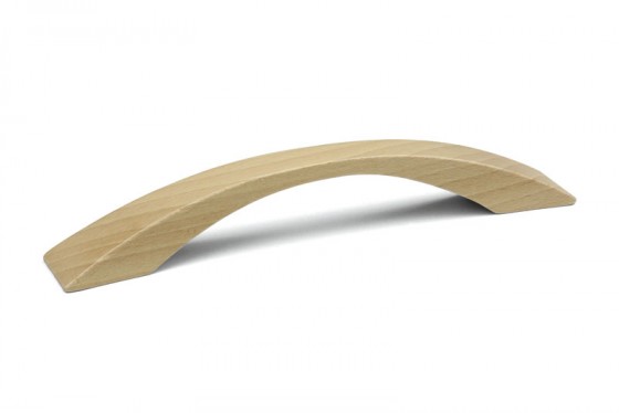 TULIP Handle Berga 128 beech lacquered+screws TULIP Handle Berga 128 beech lacquered+screws