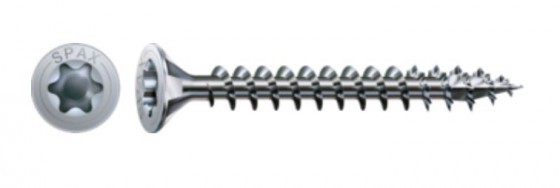 SPAX vis a bois 4,5x16mm tete fraisée TXS W 4C MH