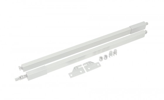 StrongMax 16/18 ensemble de rails pour extension tiroir 400mm, blanc