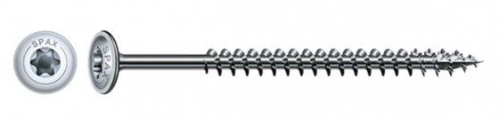SPAX vis a bois 6x80mm tete disque TXS W 4C