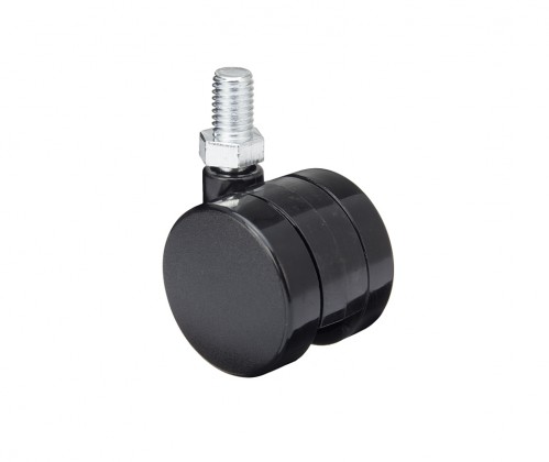 StrongCastors roue 40mm avec axe M10 noir