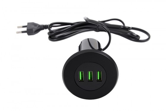 StrongPower chargeur usb, 3x sorties de charge, noir