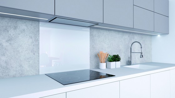 Cloison de poele 600x500mm blanche