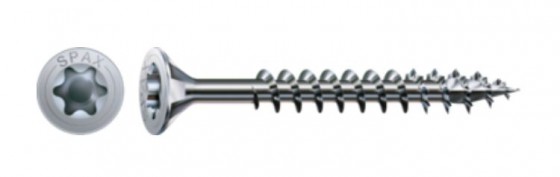 SPAX vis a bois 6x80mm tete fraisée TXS,W,4C MH