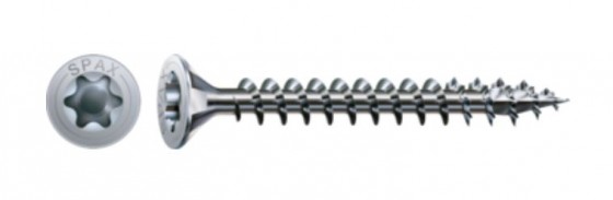 SPAX vis a bois 5x60mm tete fraisée TXS,W,4C MH