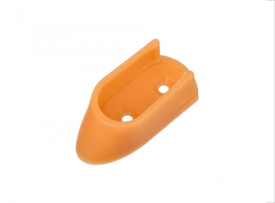 StrongWire support de tringle a vetements ovale, plastique, hetre