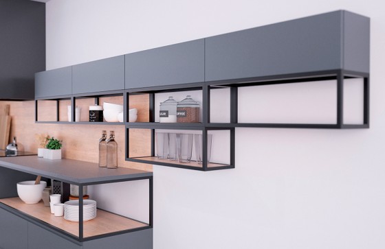 Modular QB Systeme Étagere it 400/250/350 - étagere simple noir