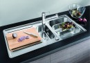 BLANCO 523665 évier Classic Pro 6S-IF InFino avec excentr.inox satinée brillante