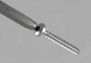 UNIQUADREX Vis a bois 3,5x30mm tete demi-ronde zinc blanc