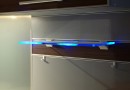 LED luminaire pour étageres en verre - 2 pcs + alimentation électrique blanc
