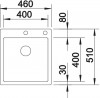 BLANCO 523392 Évier Claron 400-IF/A DX Durinox acier inox