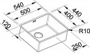 BLANCO 523390 évier Claron 500-IF DX Durinox inox