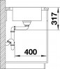 BLANCO 524254 Évier Dinas XL 6 S sans excentrique inox brossé