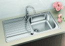 BLANCO 524255 Évier Dinas XL 6 S inox brossé avec excentrique