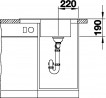 BLANCO 524823 Évier Elon 45 S Silgranit PuraDur café