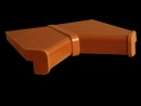 PAR-krytka PVC k DTD parapetům OBOUSTR. Šedý mramor (5024) 600mm